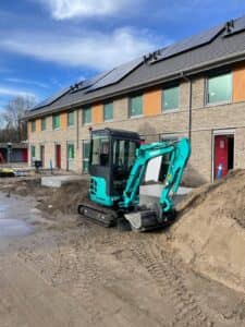 Kobelco SK17 Nieuwbouwproject